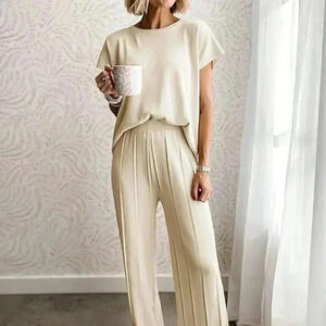 White Casual Women's Summer Solid Color Sleeveless Sweater Vest And Loose Knitte